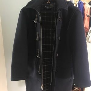 Brooks Brothers navy men’s wool coat